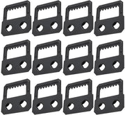 Fotolijsthanger 50 pezzi - Hanger autoadesivo - Nero galvanizzato - Acciaio duraturo - Adatto per display di galleria - Dimensioni 28 x 27 mm - Hanger
