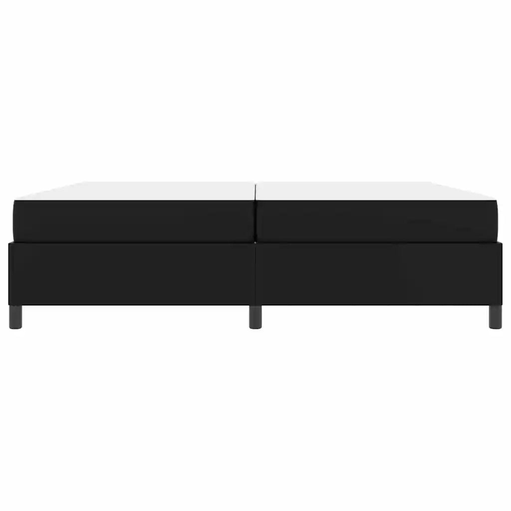 Struttura del letto con materasso Nero 200 x 200 cm Tessuto
