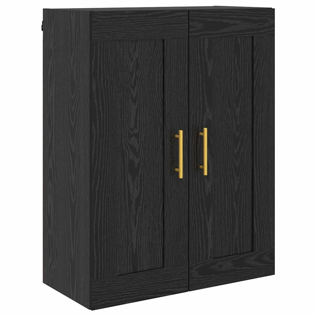 Credenza Rovere Nero 69,5 x 34 x 180 cm Legno multistrato 3416086
