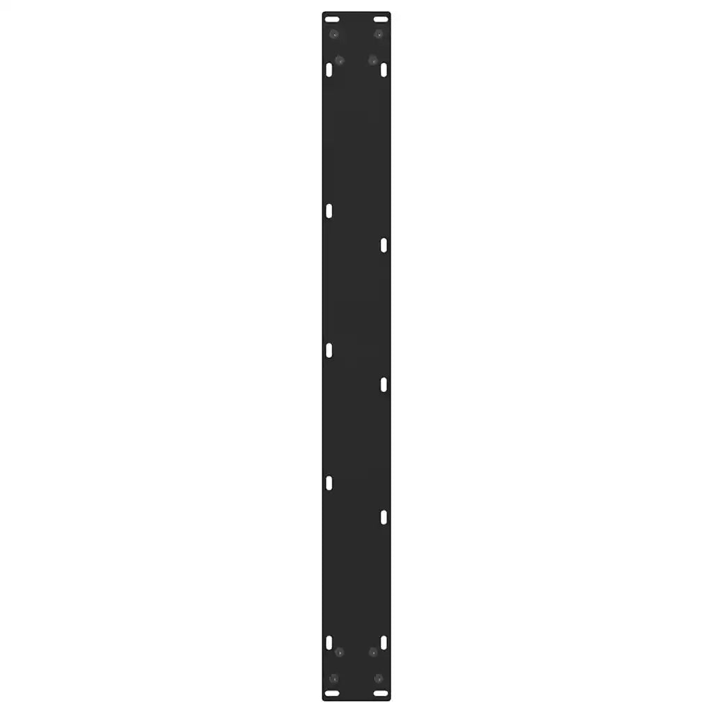 Gambe per tavolo da pranzo nere 2 pz 70x(72-73) cm in acciaio 4013308