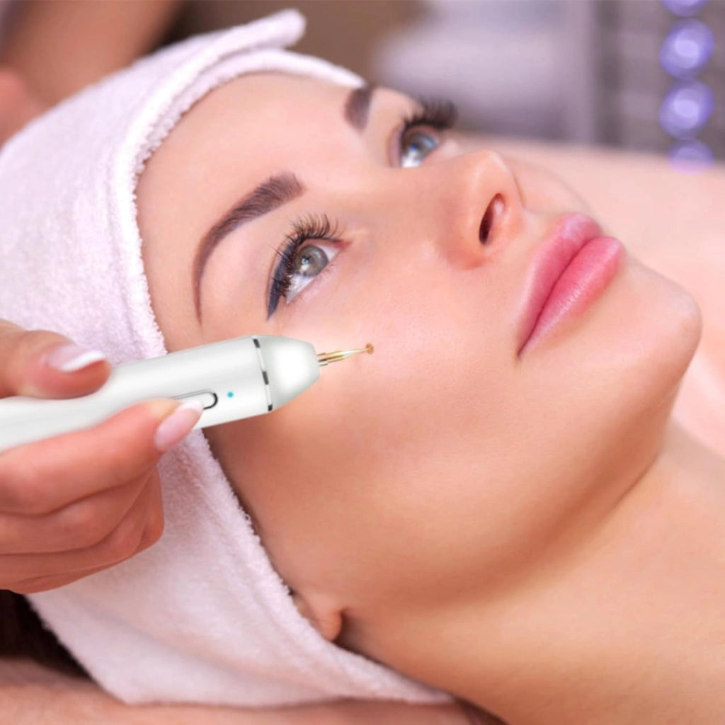 Strumento cosmetico laser bianco con LCD e 8 livelli