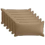 Federa 6 pz HOUTEN Tortora 40 x 70 cm Poliestere 917913