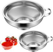 Set di 2 Treccoli in Acciaio Inossidabile - Antiscivolo - Trapano per Insalata - Trapano per Frittata - Manico Progettato a Molla - Superficie Antitrasluce - Treccoli da Cucina
