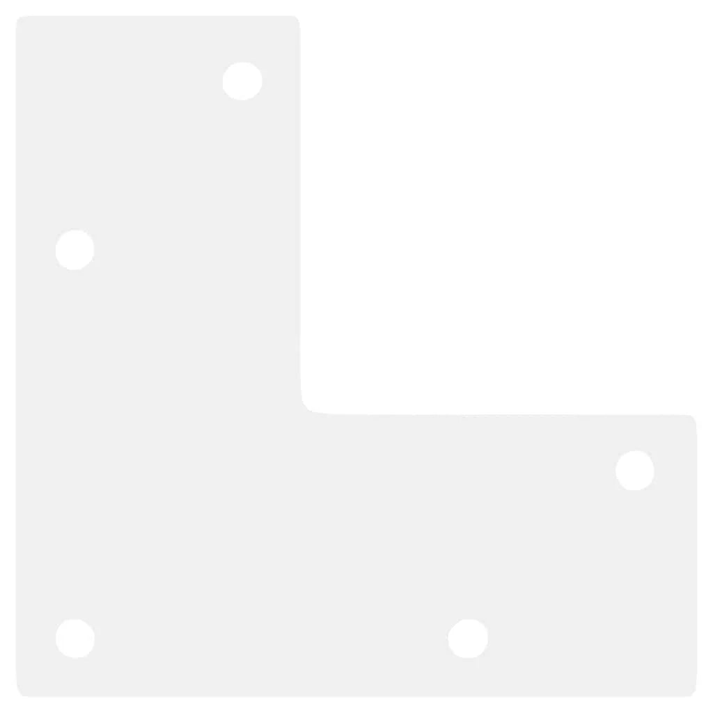 Set di 4 gambe per tavolino da caffè regolabili dal design moderno affusolate 42-43 cm in acciaio bianco 02_0056810