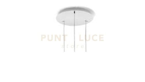 BEBA MONTATURA TONDA 3 LUCI ELETTRIFICATO CAVO TRASPARENTE LUNGHEZZA REGOLABILE D.30CM