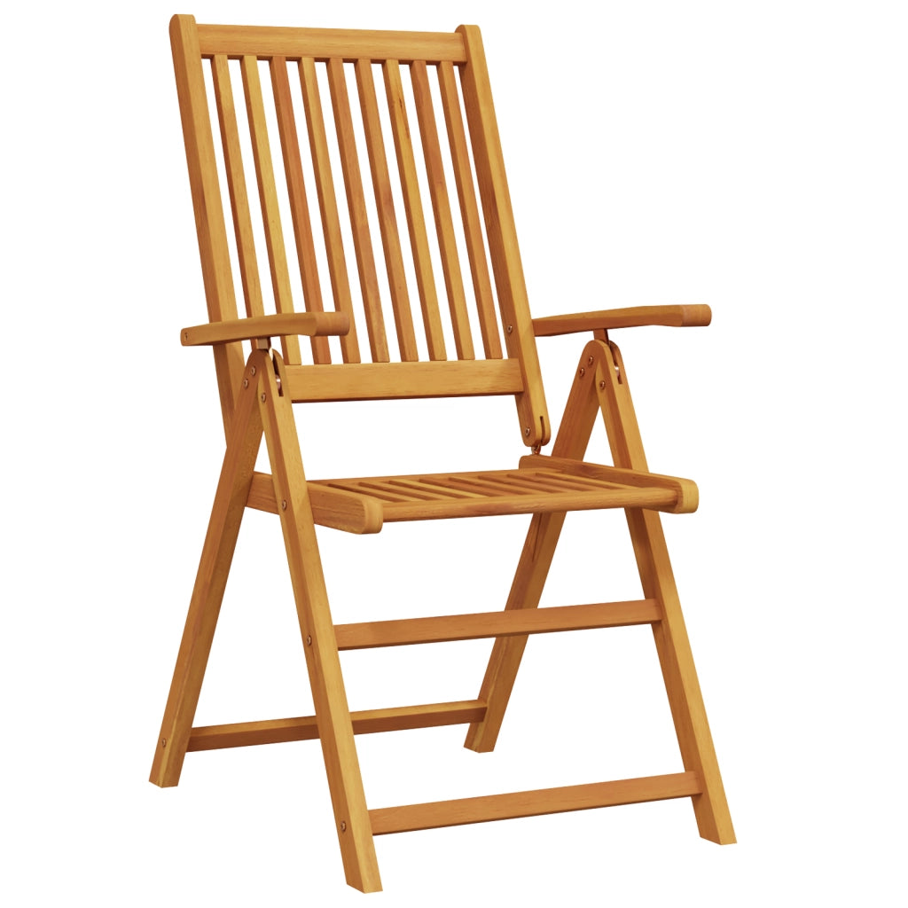 Set da Pranzo per Giardino da 7 Pezzi in Legno Massello di Acacia