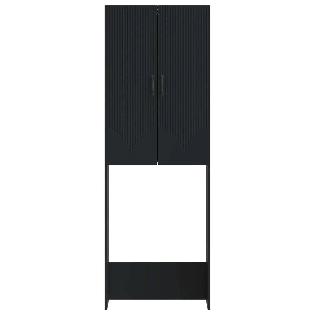 Mobile Bagno HOORN Nero 66 x 25,5 x 190 cm Legno ingegnerizzato 897356