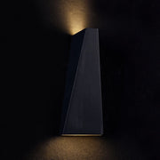Lampada da parete Outdoor in Metallo Times Square Nero