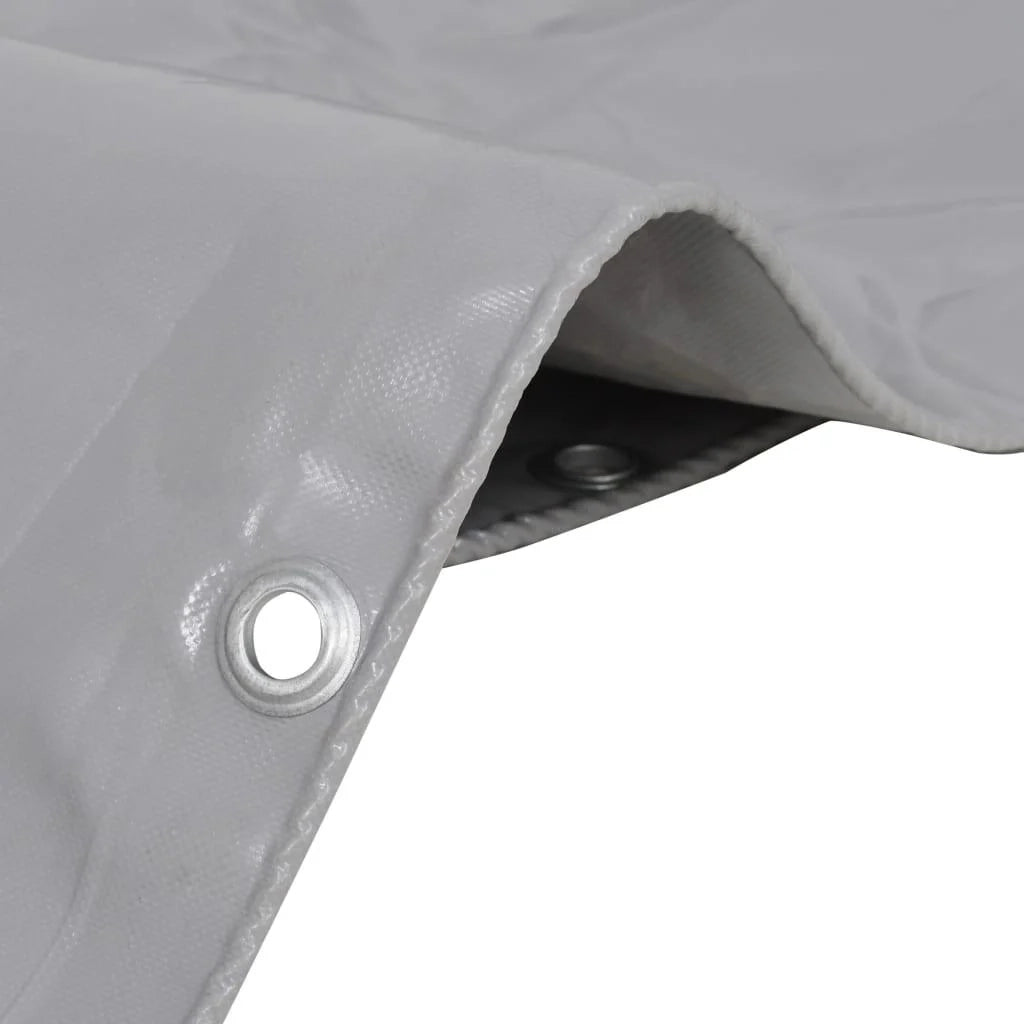 Telone 650 g/m² 4x4 m copertura da campeggio protezione da giardino grigio 02_0002239