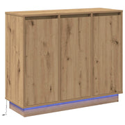 Credenza | Madia LED Rovere artigianale 90 x 32 x 75 cm Legno multistrato