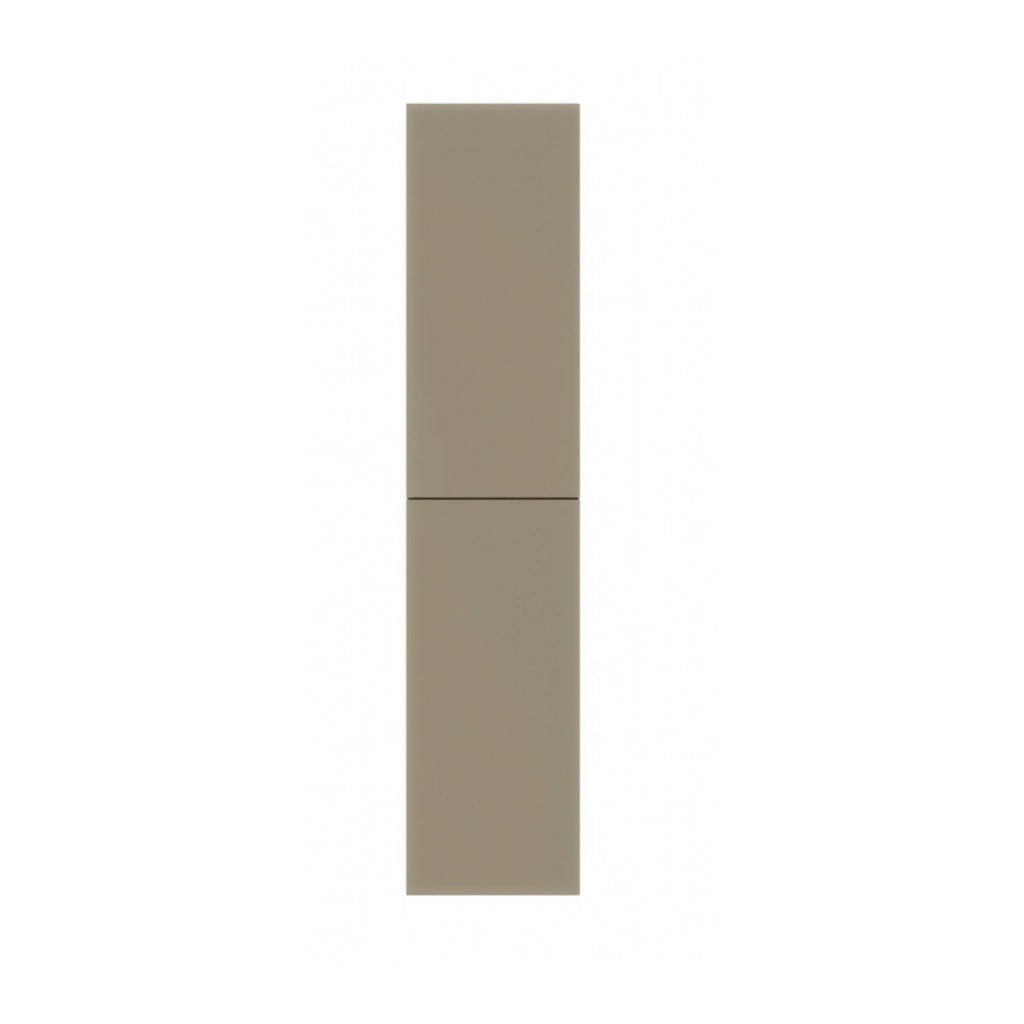 COLONNA SINGOLA PER LAVANDERIA SAVINI CON RIPIANO INTERNO E DUE ANTE VERTICALI CON APERTURA PUSH AND - COLONNA -L.40CM H.182CM P.65CM- TORTORA / PIETRA  FIG.4  - SAV