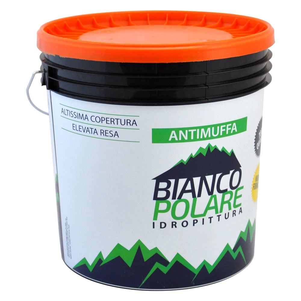 IDROPITTURA SUPERLAVABILE ANTIMUFFA Lt.   4  - BIANCO POLARE