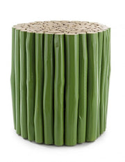 Tavolino 38x38x40 cm Guadalupe in Legno Verde