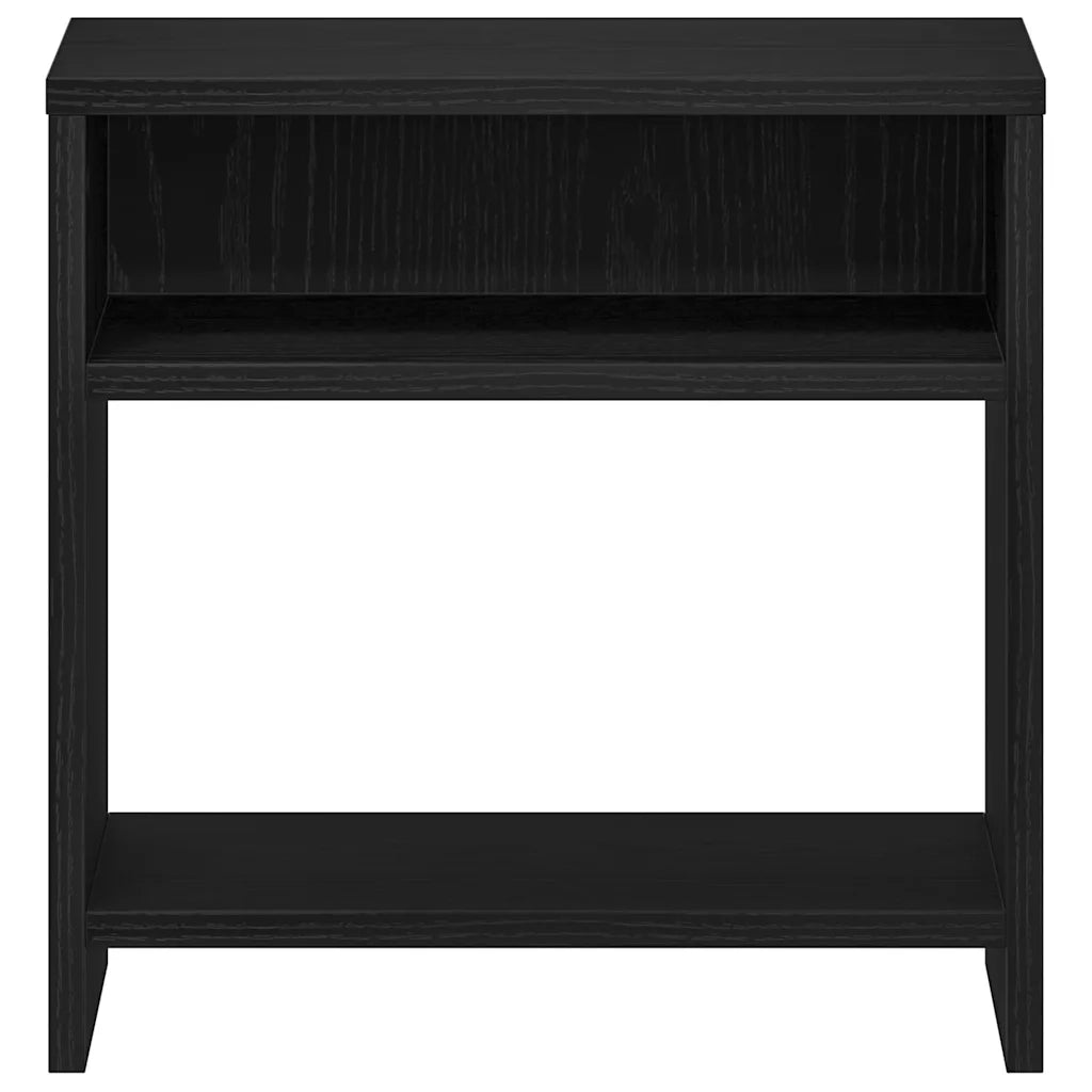 vidaXL Comodino Rovere Nero 40x30x40 cm in Legno Multistrato