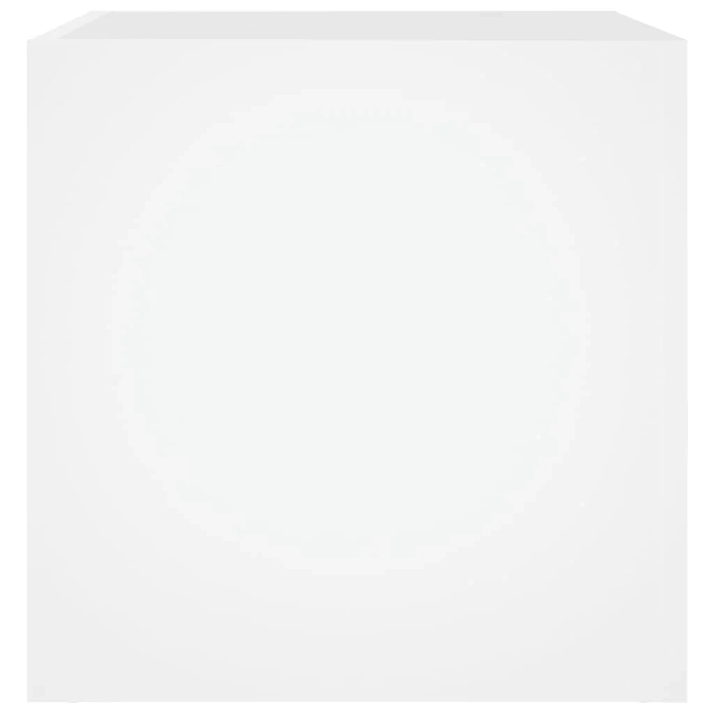 Fioriera rialzata per piante fiori terrazza giardino 40 x 40 x 40 cm legno ingegnerizzato bianco 02_0037550