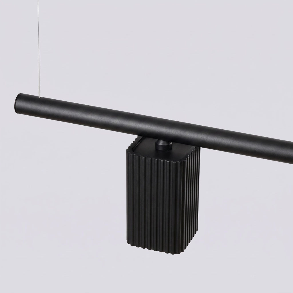 Lampadario RAYO 4 nero