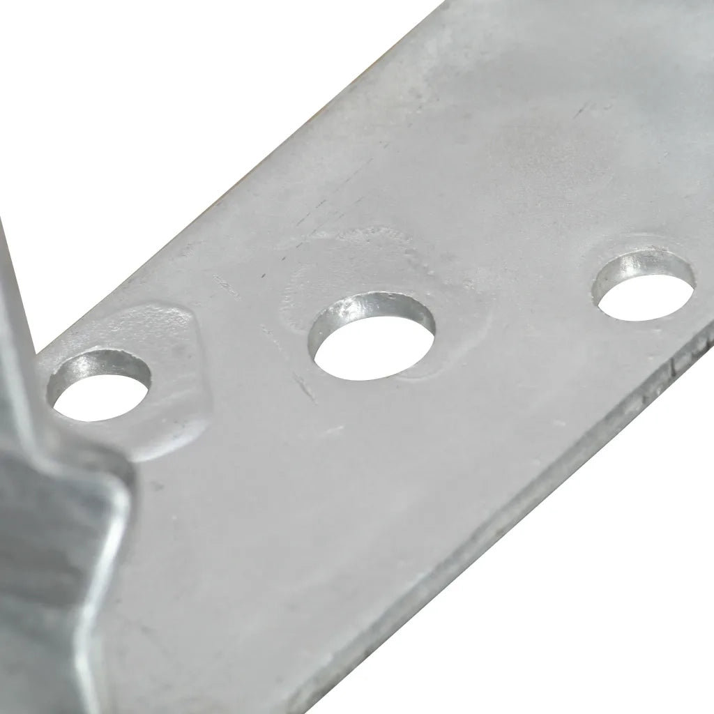 vidaXL Picchetti per Recinzione 6 pz Argento 10x6x15cm Acciaio Zincato