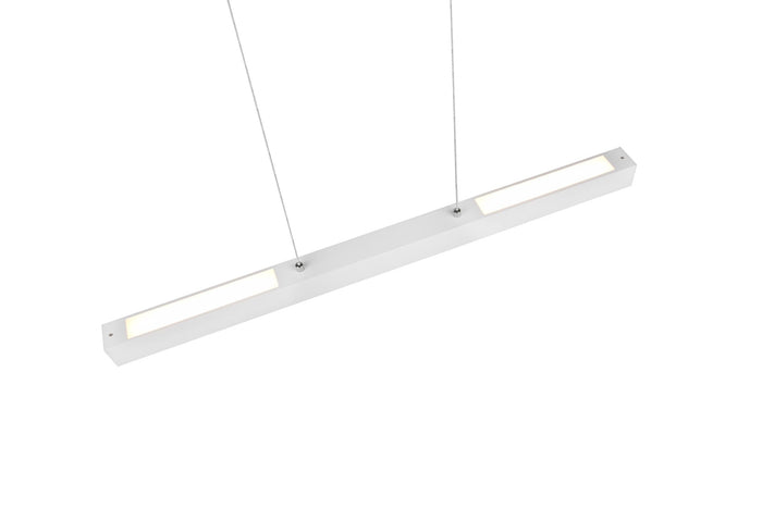 Lampada a Sospensione da Interno a led in Metallo Bianco Opaco