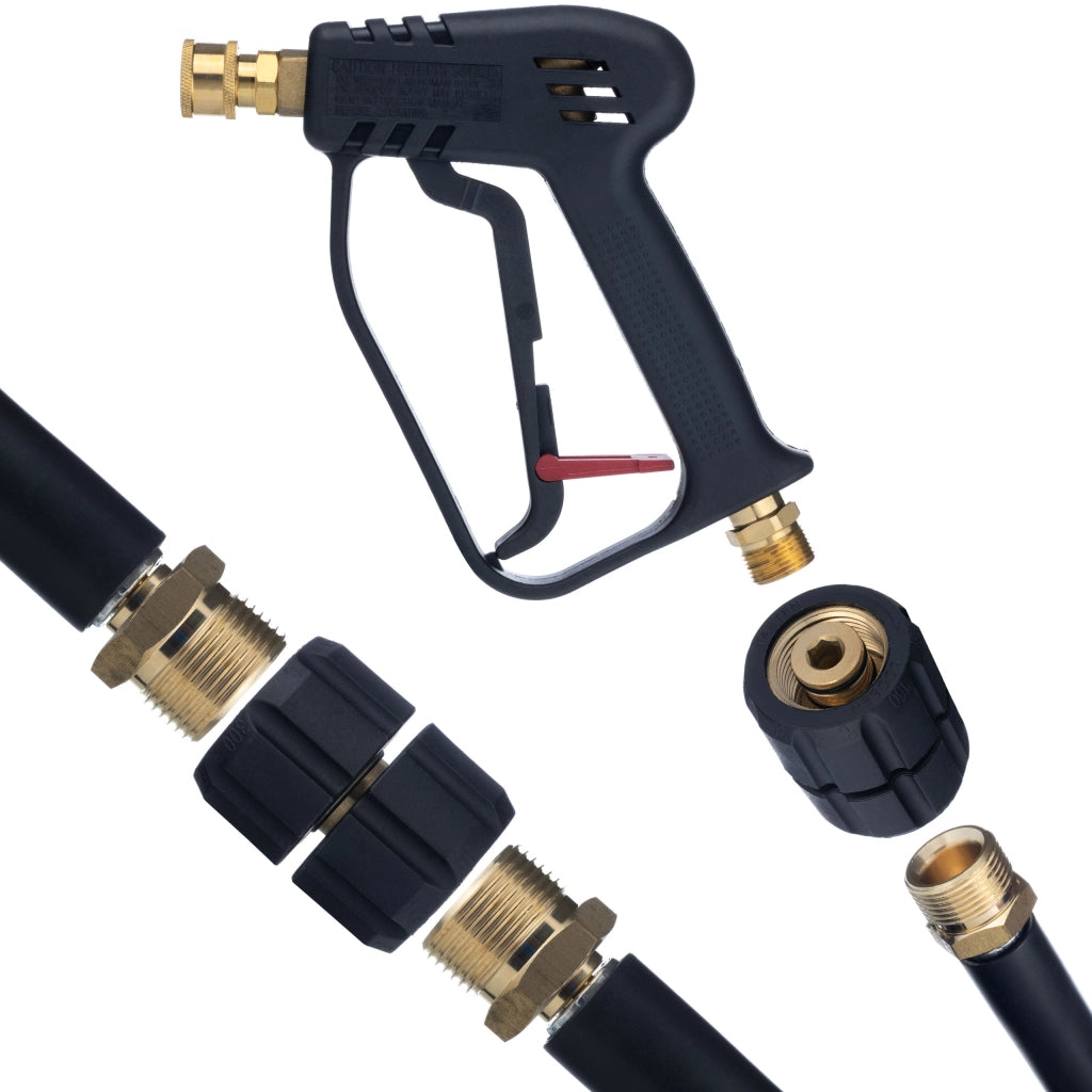 Adattatore Rotante per Tubo Alta Pressione – Compatibile con Idropulitrici Kärcher e Kranzle | M22x1,5