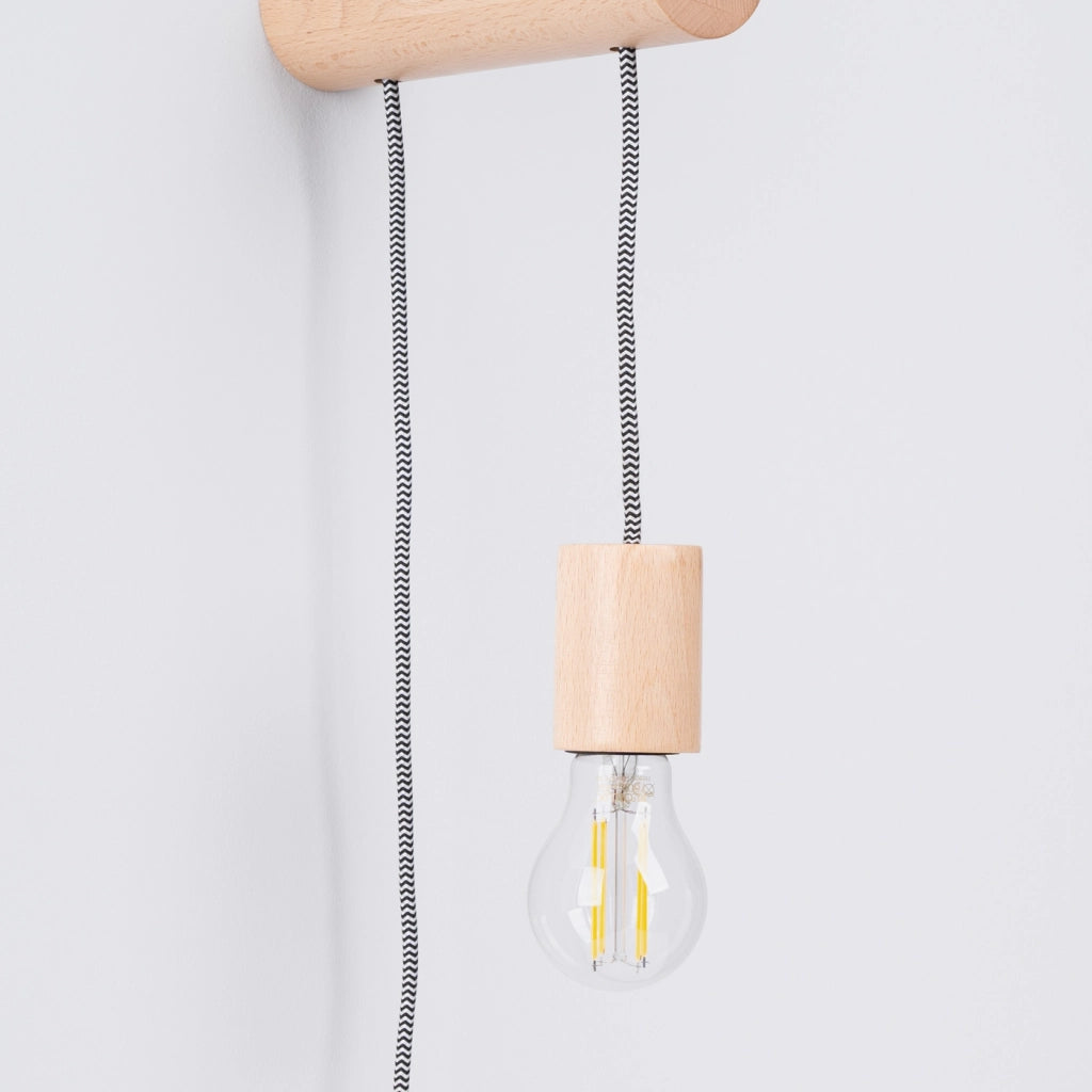 Lampada da parete NIMBI E27 con interruttore