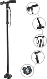 Vouwstok Adattabile con Luce a Led - Assistenza per Disabili e Anziani