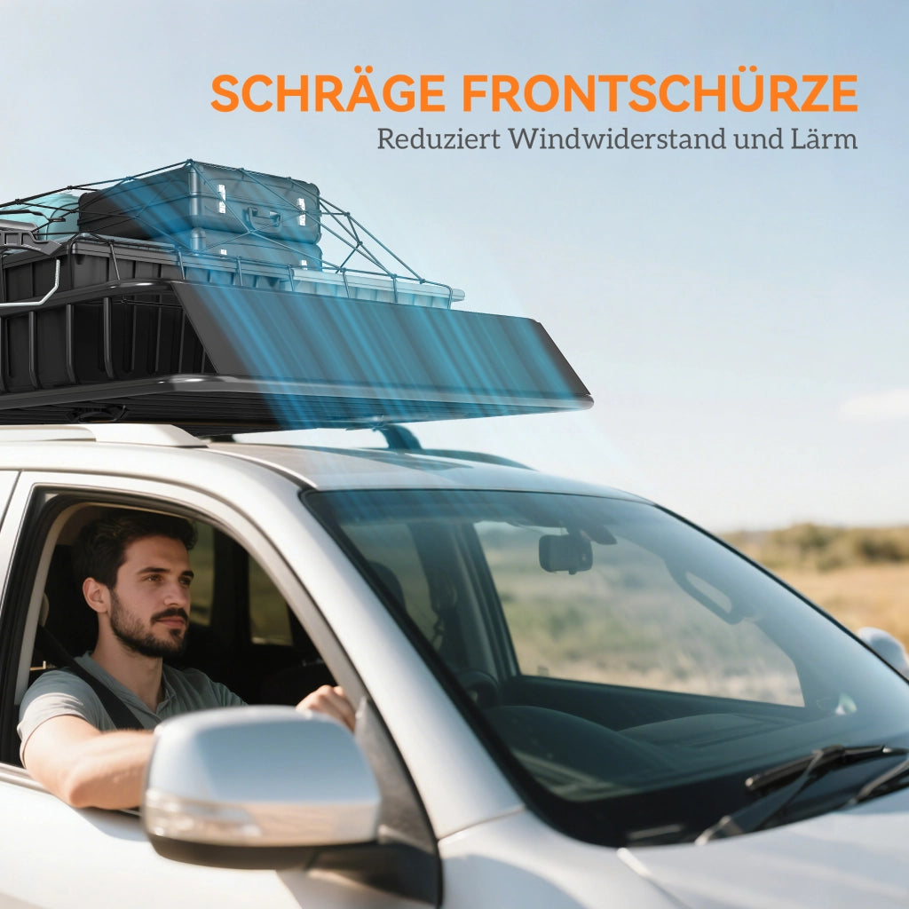 Portabagagli per auto da tetto in metallo 162x99x16cm ¨C zephmum ¨C nero