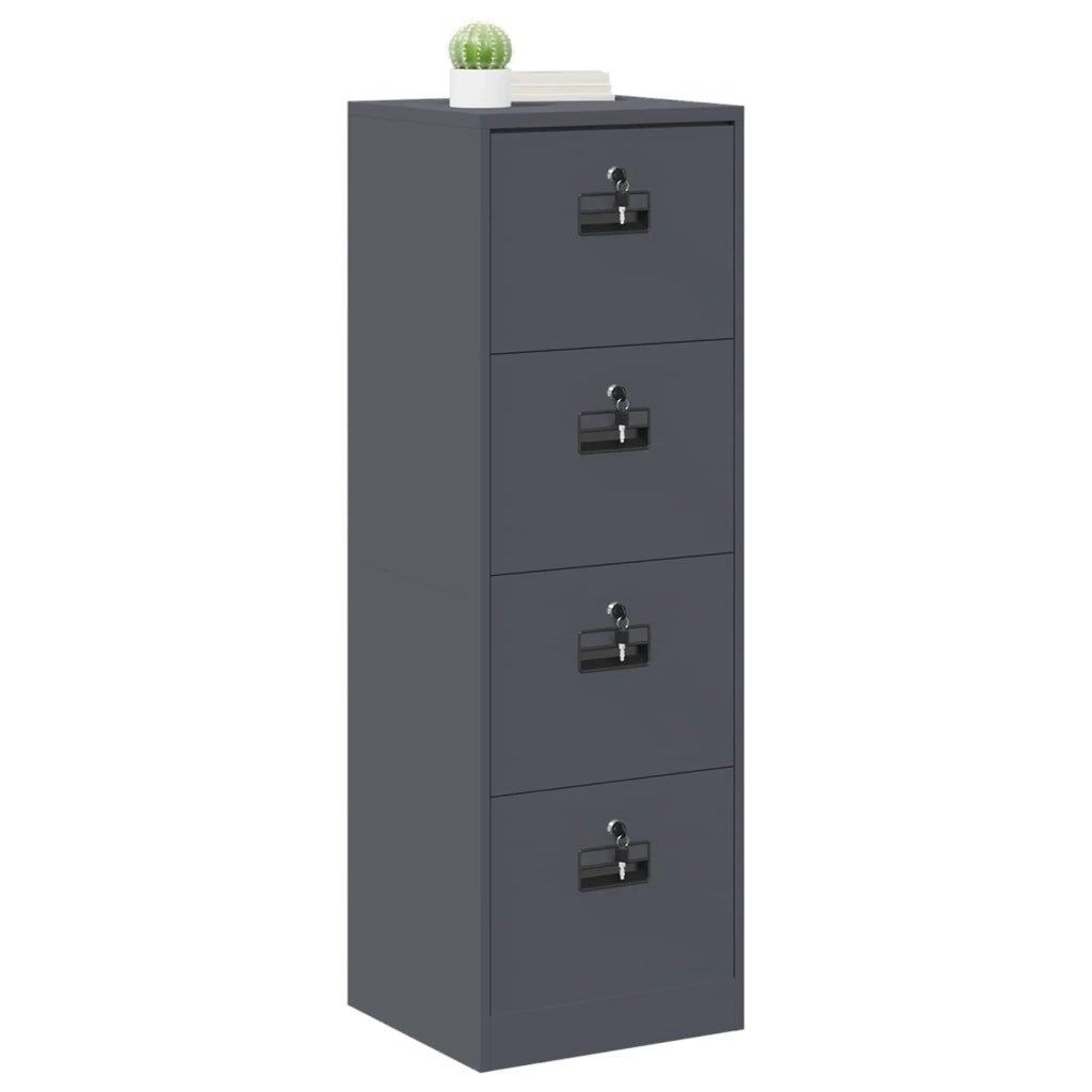 Armadio per File con cassetto Antracite 45,5 x 42 x 139 cm