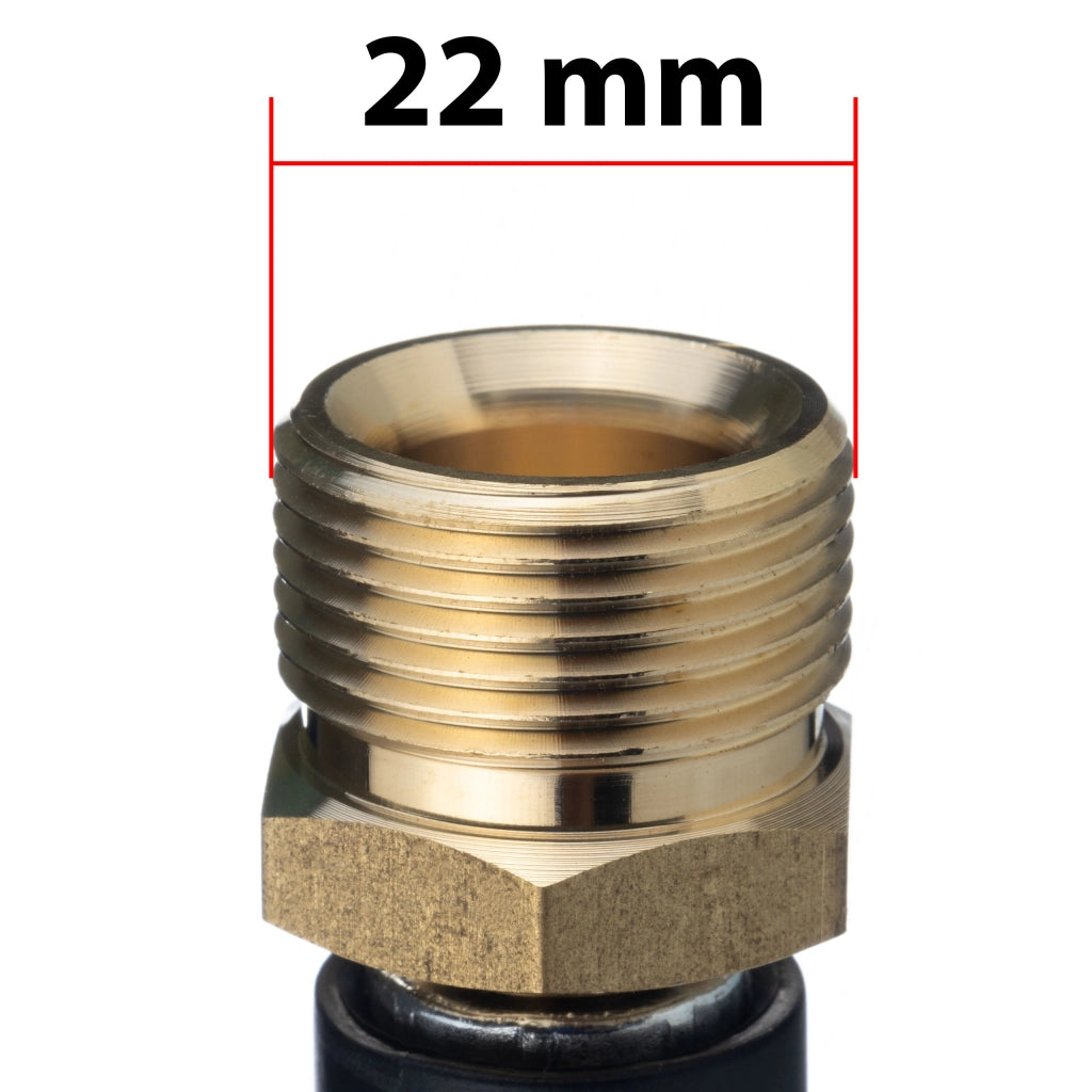 Tubo Alta Pressione 10m M22-M22 – Compatibile con Idropulitrice Kärcher/Kranzle | Nylon, PVC, 200 Bar, 60°C