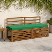 Cuscini per Panchina a 2 Pezzi SOEST 2 pz 100% Poliestere Verde 950281