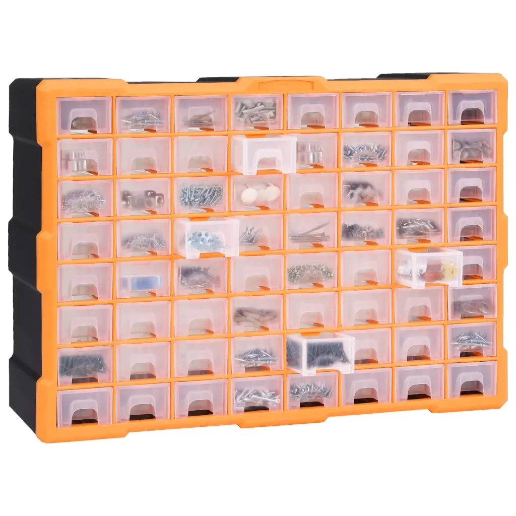Mobile Contenitore con 64 Cassetti 52x16x37,5 cm CFW6582846