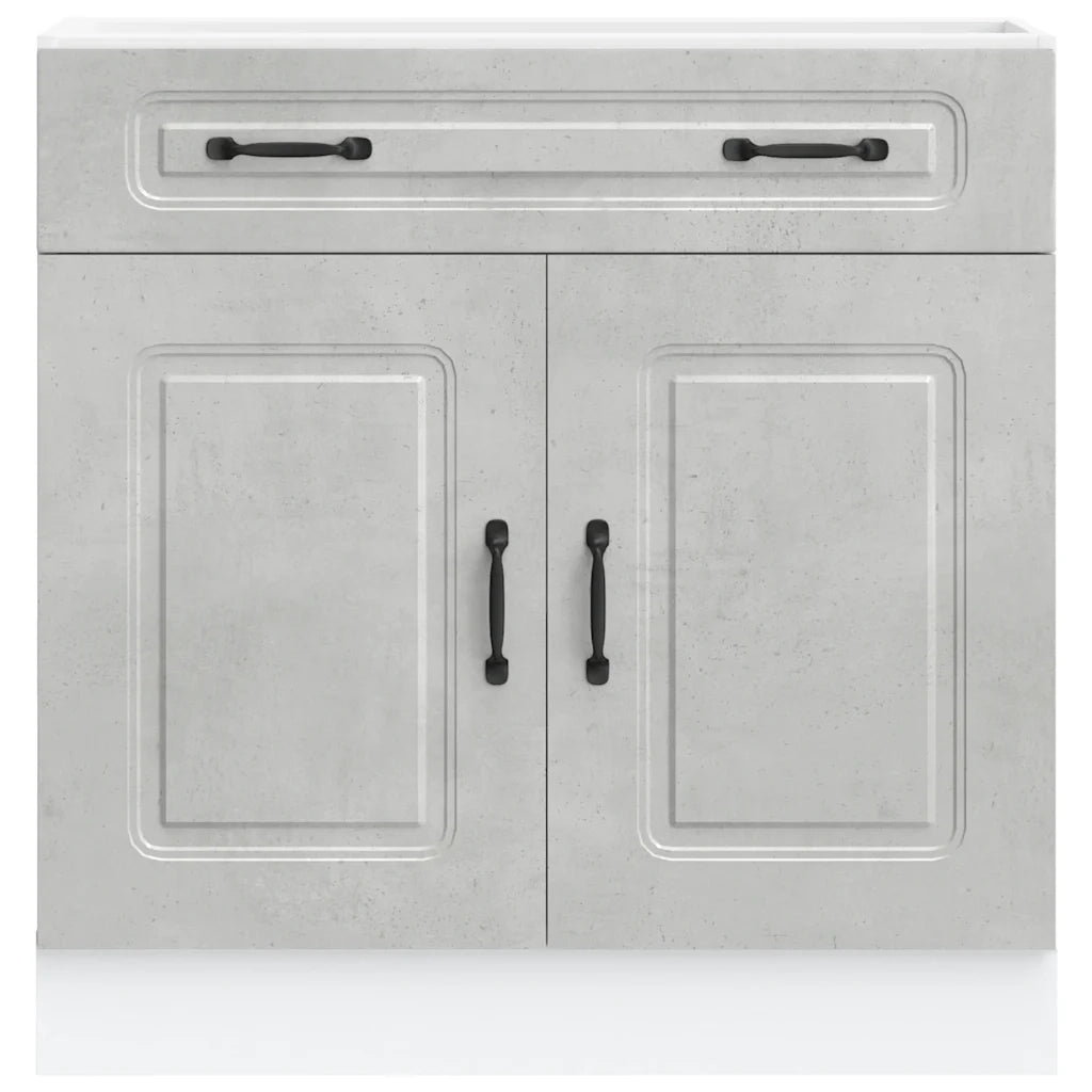 Base da Cucina Kalmar Grigio Cemento in Legno Multistrato