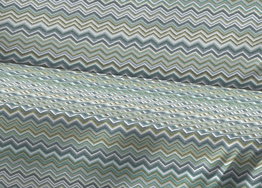 Telo Arredo Granfoulard Copritutto Salvadivano 100% Cotone Dis. Baia - Singolo - Verde