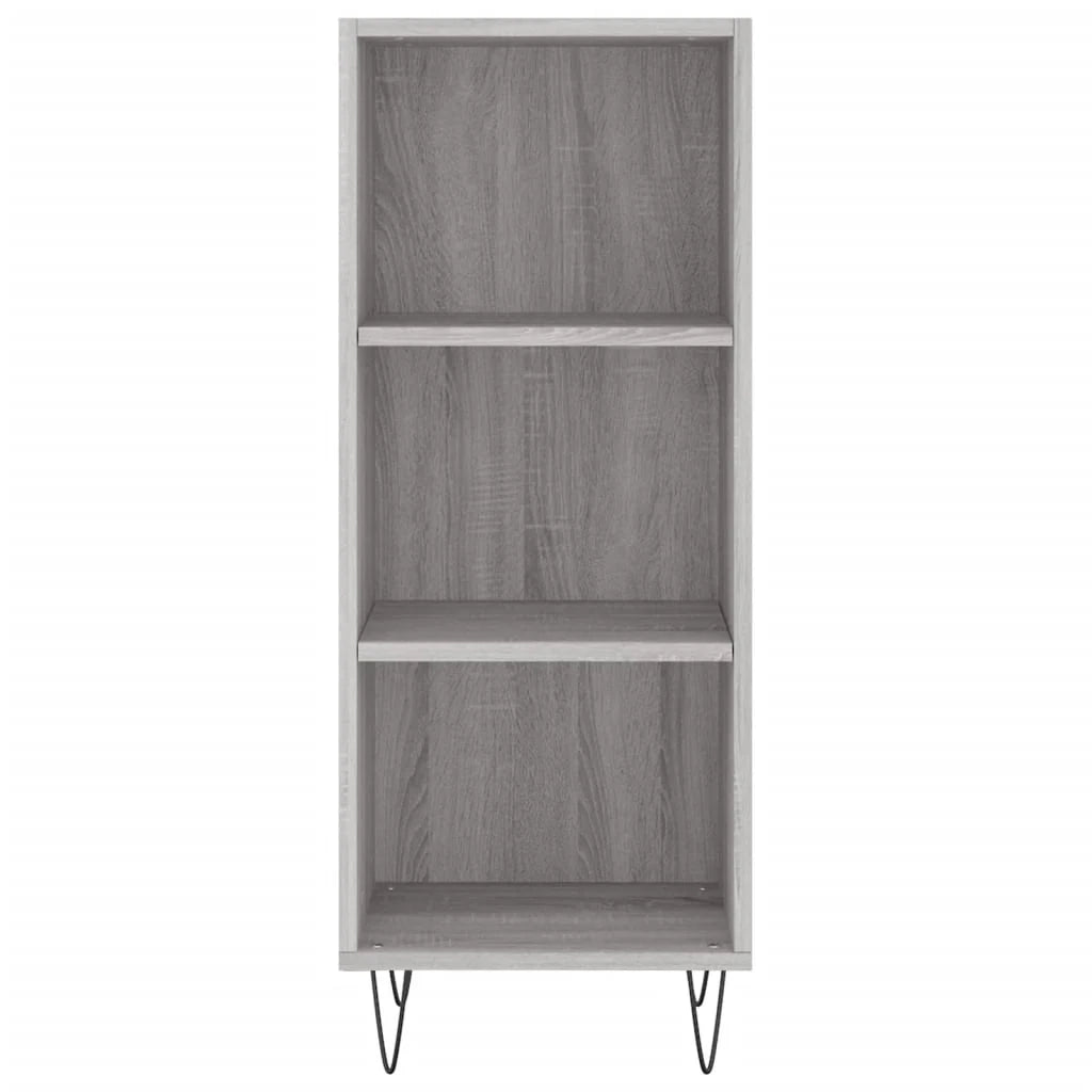 Buffet credenza cassettiera armadio mobile contenitore organizer cucina soggiorno salotto rovere Sonoma alto 34,5 x 34 x 180 cm legno ingegnerizzato grigio 02_0035310