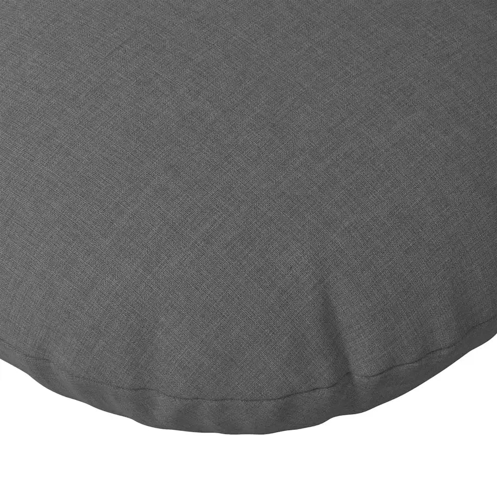 Cuscini per Seduta 2 pcs Grigio scuro Ø80 x 29 cm Tessuto 42014232