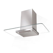 Cappa a parete artica x/a90 in acciaio inox e vetro classe energetica a dimensioni 90 cm 325.0557.680
