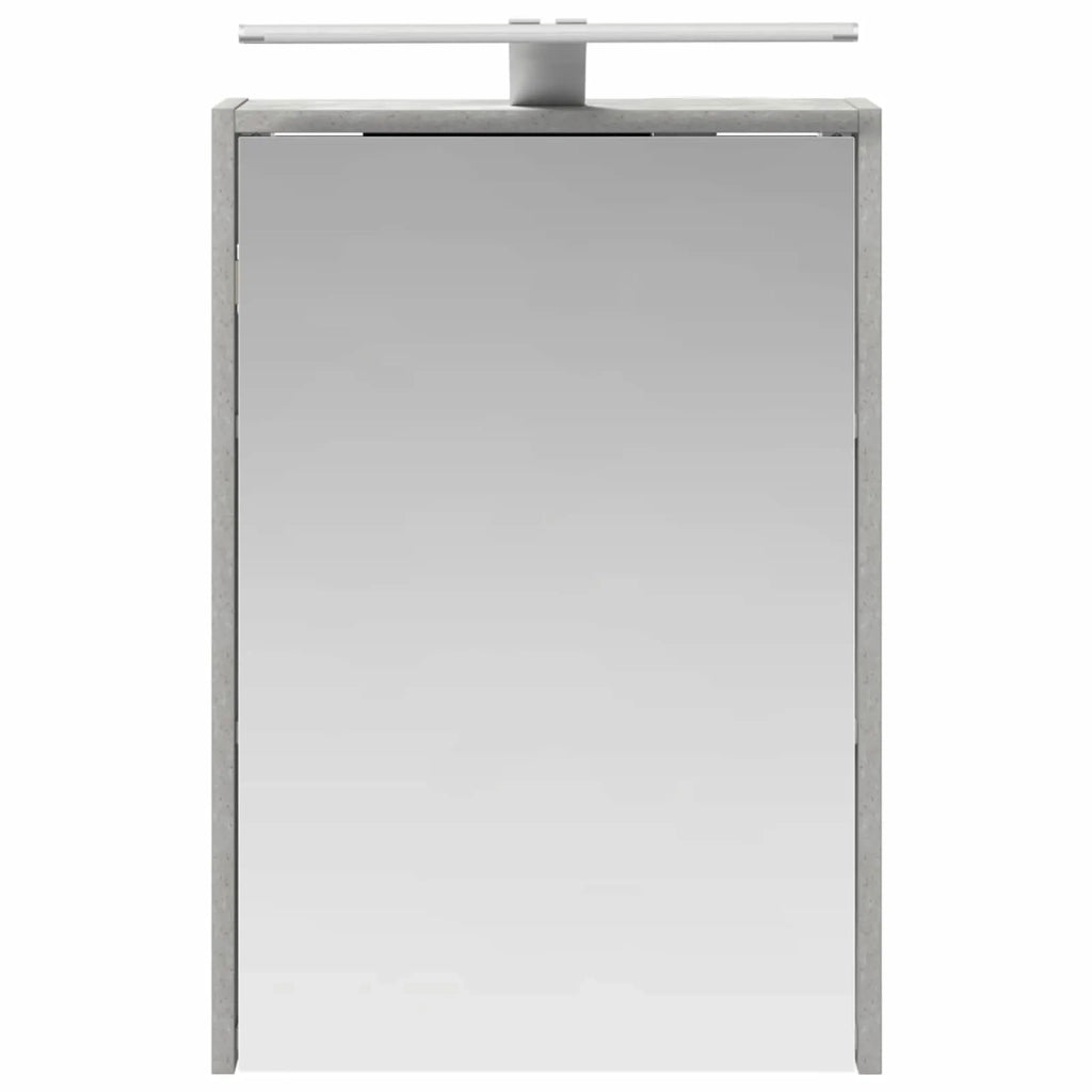 Mobiletto per specchio da bagno con lo scaffale Grigio cemento