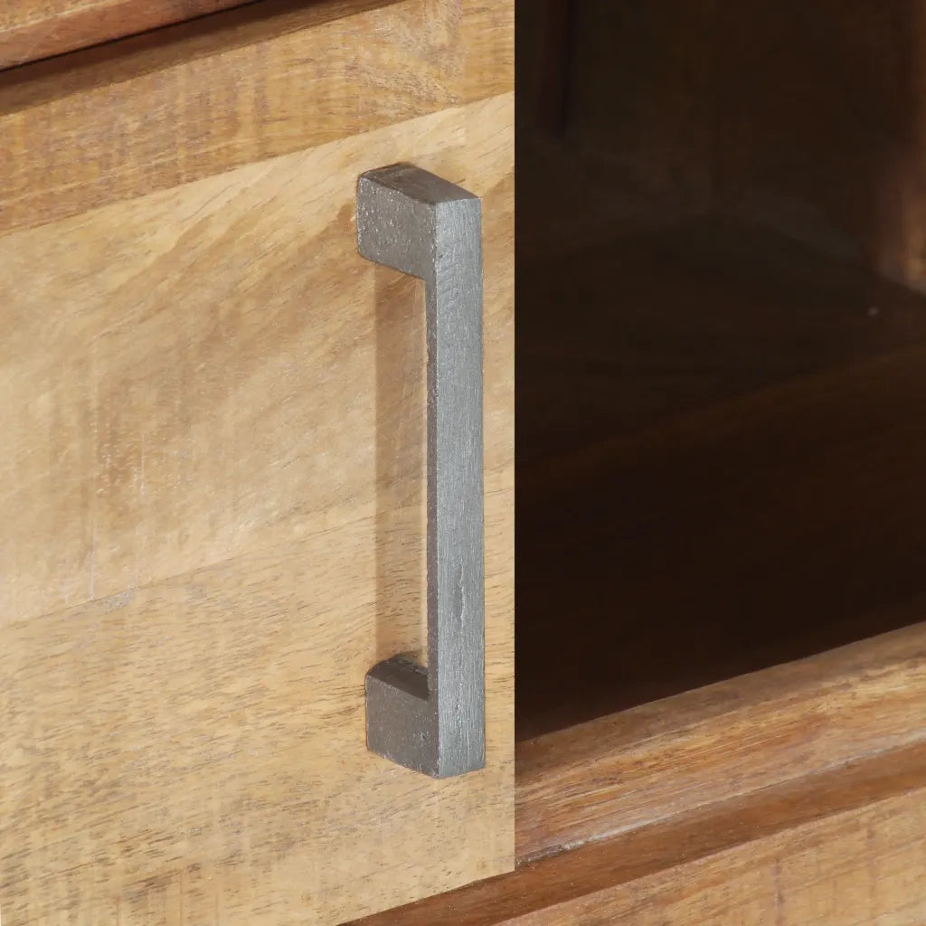 Tavolino da Salotto 95x50x40 cm in Legno di Mango Grezzo 323489
