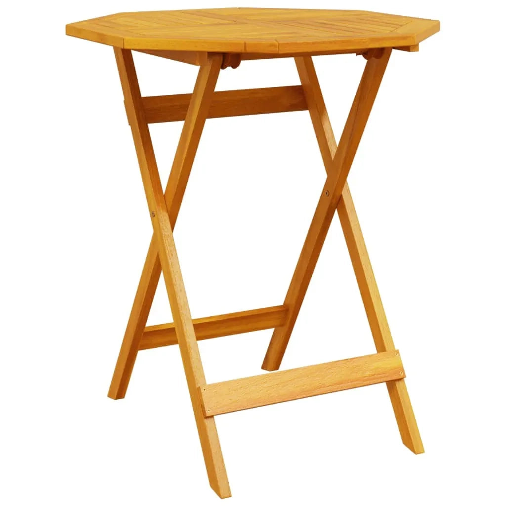 Set Bistro Pieghevole 3 pcs Marrone Legno di Acacia Massello 3375698