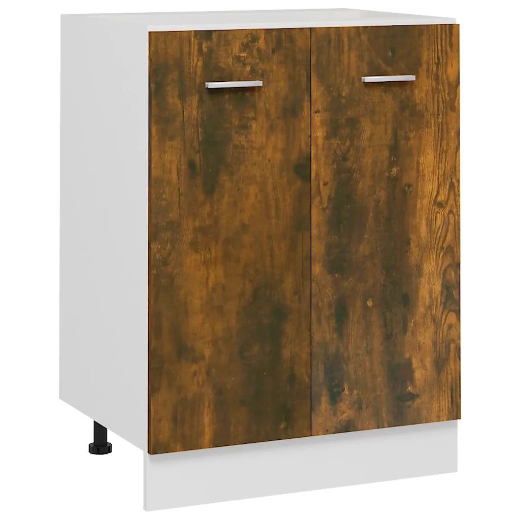 Mobiletto Rovere Fumo 60x46x81,5 cm in Legno Multistrato cod mxl 77688