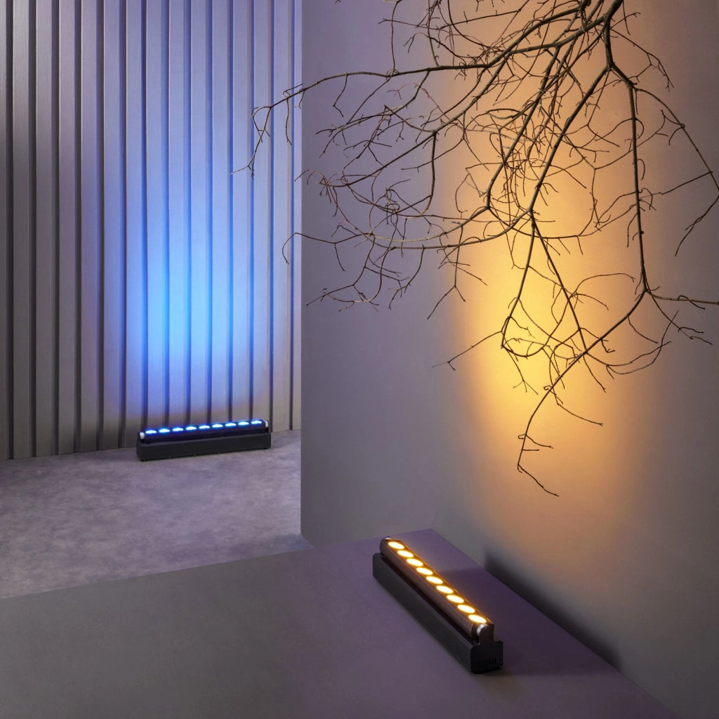 WALLWASHER LED SHOW RICARICABILE 162W RGBW+UV Wi-Fi IP22 53,5X8,45X6,06CM