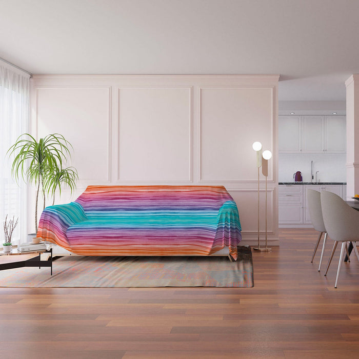 Telo Arredo Copritutto 270x260 cm Copridivano in Microfibra Rainbow