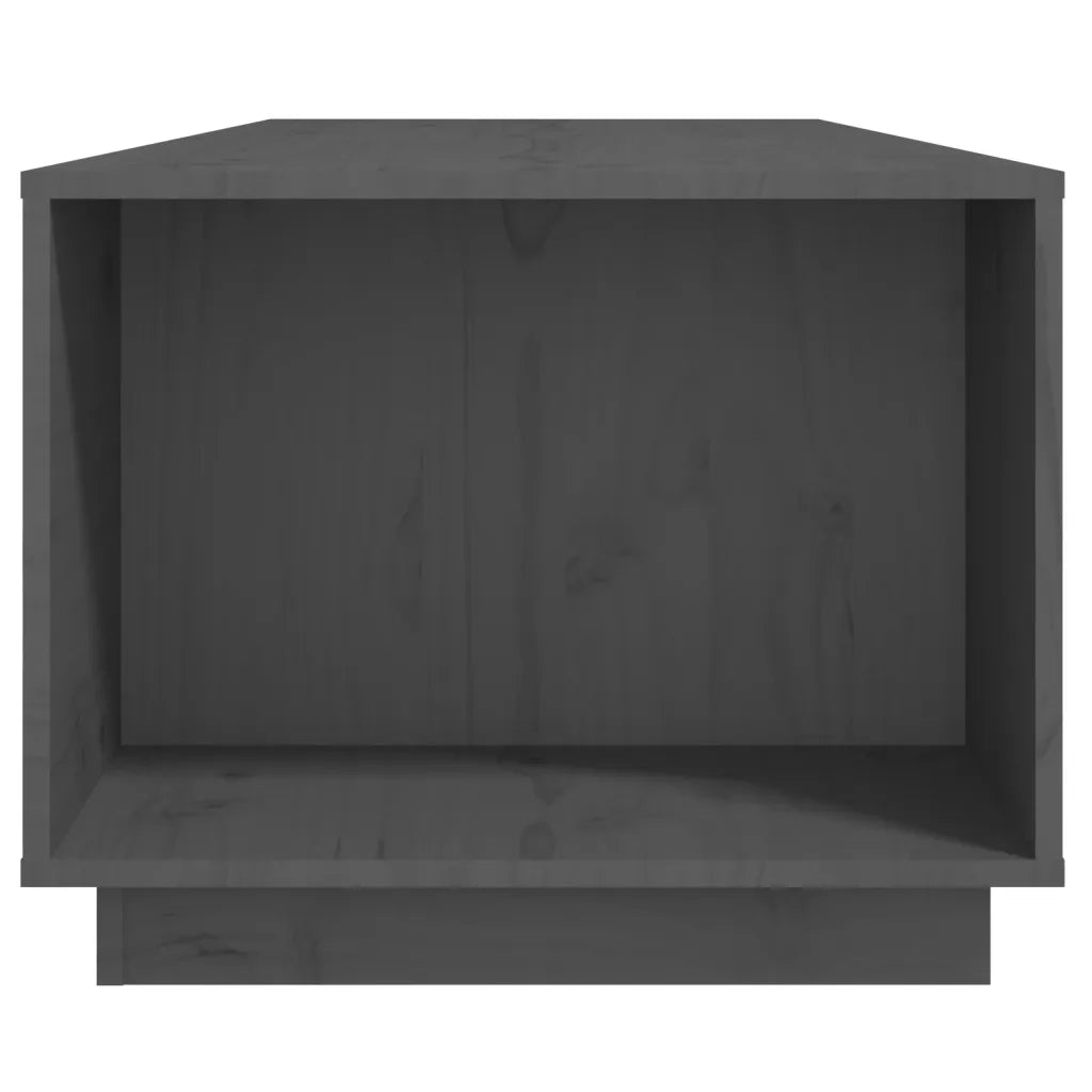 Tavolino da Salotto Grigio 110x50x40 cm Legno Massello di Pino 814431