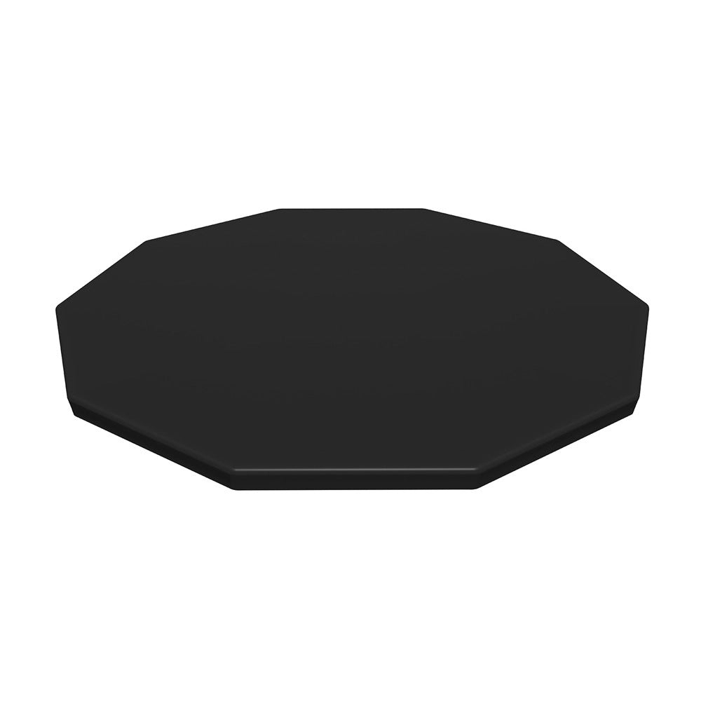 Trade Shop - Telone Copertura Per Piscine Fuori Terra In Pvc ø 305 Cm Nero Con Telaio Rotondo 58036 -