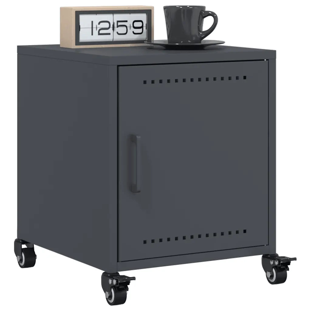 Comodini 2 pz Antracite 36x39x43,5 cm in Acciaio 846619