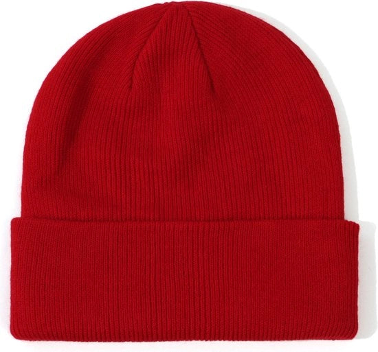 Mutti per bambini invernali - cappelli per bambini maschi e femmine - cappelli di lana caldi per neonati - cappelli per bambini all'aperto - adatto per 0-2 anni - rosso - 17,8*15cm