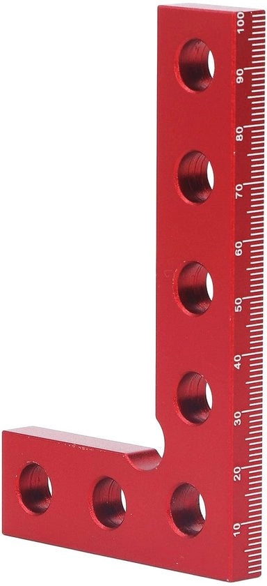 Mini Liniaal Quadrato per Misurazioni Precise in Alluminio, Strumento per Hobbisti e Professionisti