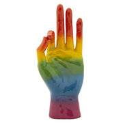 Scultura Mano, Multicolore, Poliresina, 16x10,5x36 cm