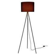 Lampada da terra (1 attacco E27) (150 cm x 60 cm) paralume (nero) ombrellone e lampada da terra a tre gambe 03_0002425