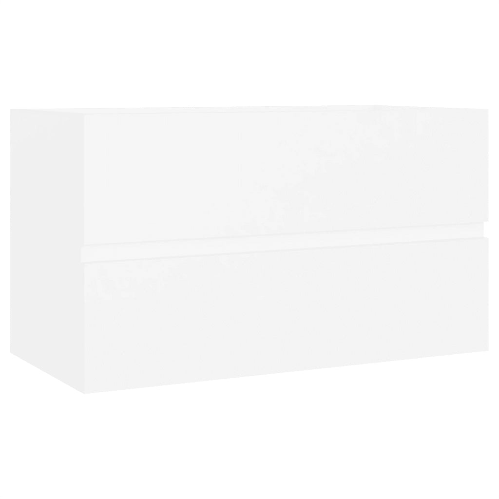 Mobile Lavabo Bianco 80x38,5x45 cm in Legno Multistrato 804746
