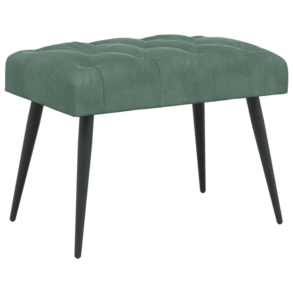 Panchina con bottoni imbottiti Verde Mare 60 x 40 x 45 cm 42038554